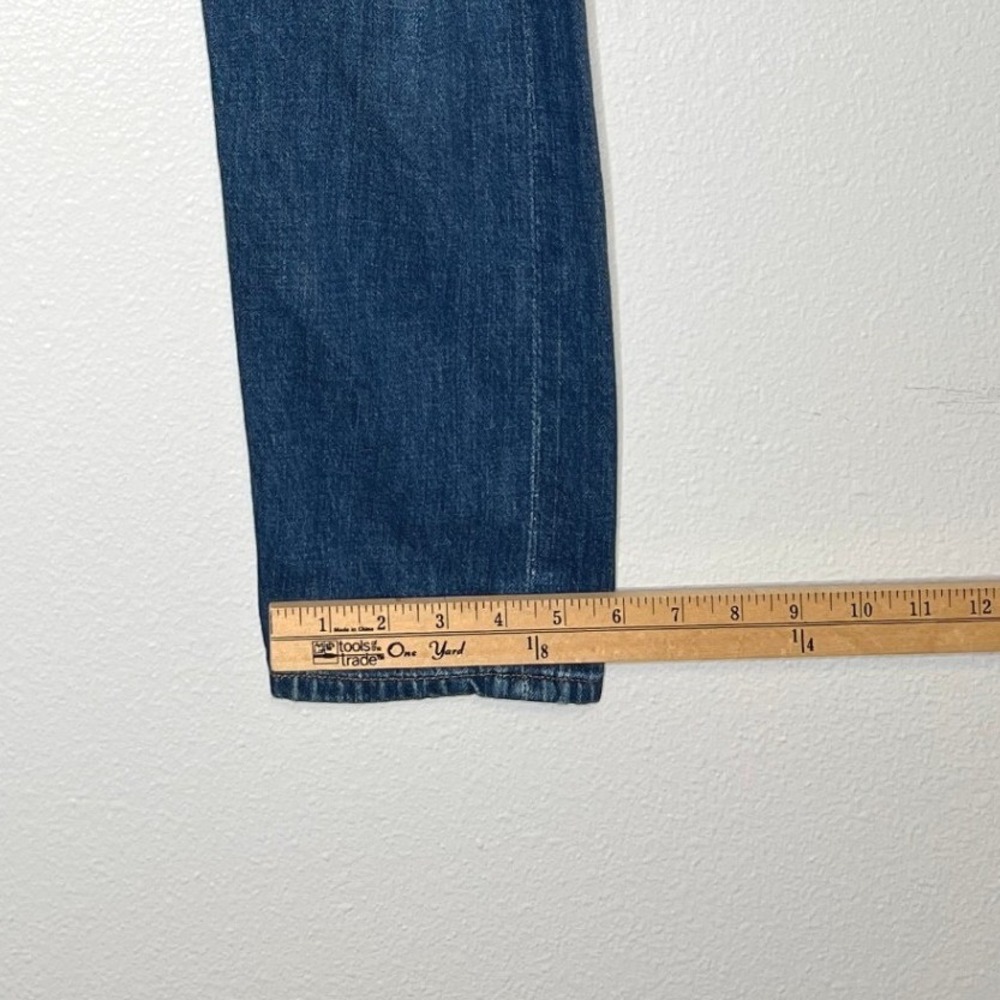 Citizens of Humanity Liya Jeans 30 Blue Denim Distressed High Rise Slim Straight - Picture 6 of 10